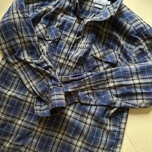 Southern Tide Blue Plaid Shirt